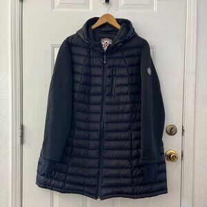 Halifax Woman's Plus-Size Black Puffer Packable Down-Filled Outdoor Jacket Sz 2x